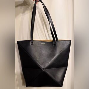 Loewe Puzzle Tote Bag in Black